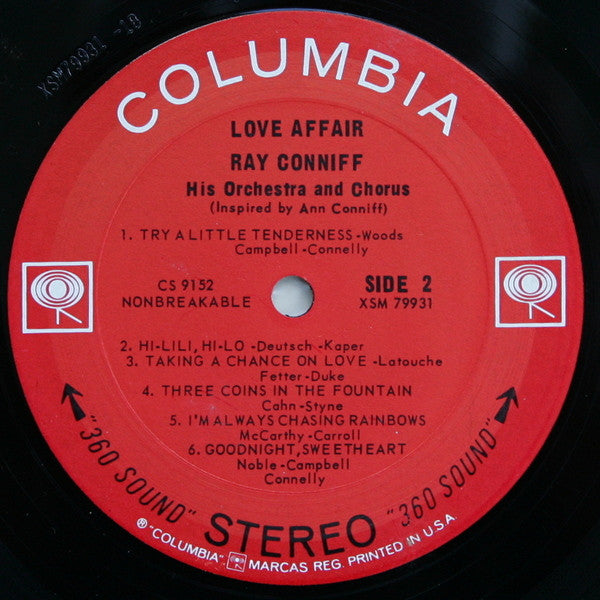 Ray Conniff And The Singers : Love Affair (LP, Album)