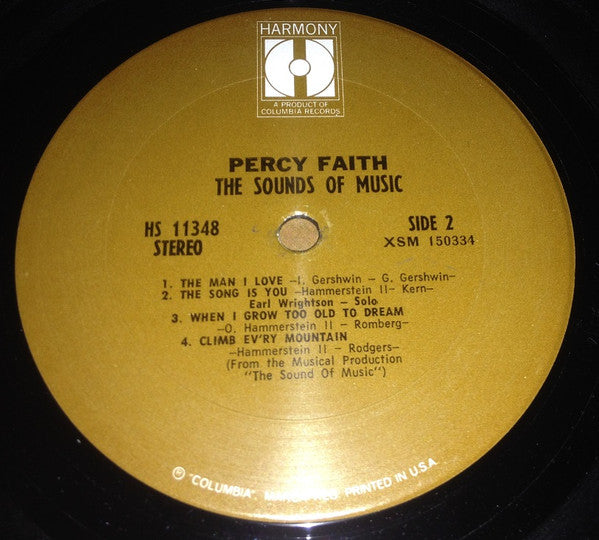 Percy Faith : The Sounds Of Music (LP, Album, Ter)