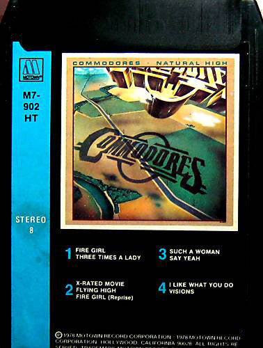 Commodores : Natural High (8-Trk, Album)