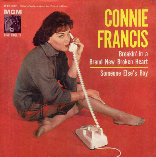 Connie Francis : Breakin' In A Brand New Broken Heart (7", Single)