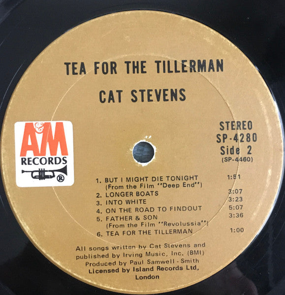 Cat Stevens : Tea For The Tillerman (LP, Album, Mix)