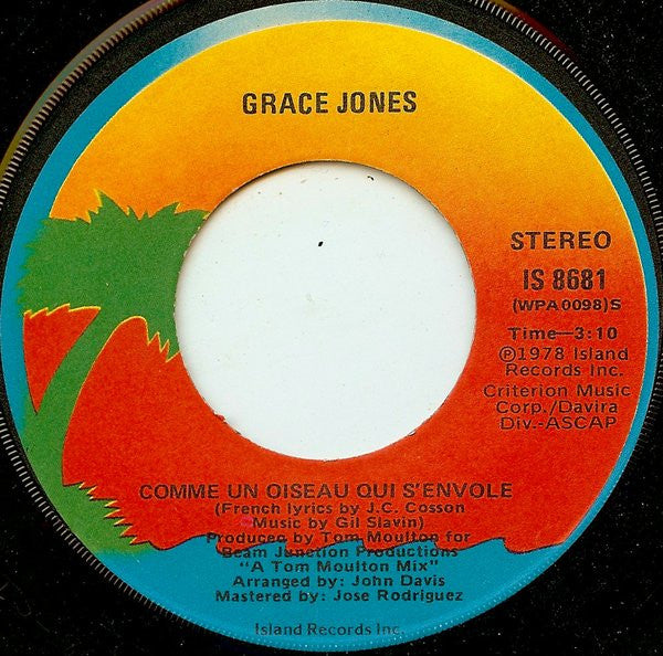 Grace Jones : Do Or Die (7", Single)