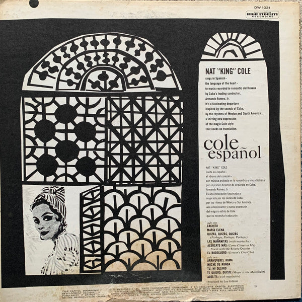 Nat King Cole : Cole Español (LP, Album, RE, Duo)