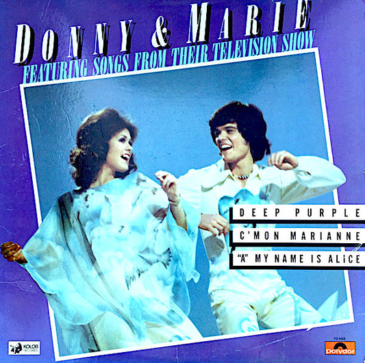 Donny & Marie* : Featuring Songs From Their Television Show (LP, Album, Mon)