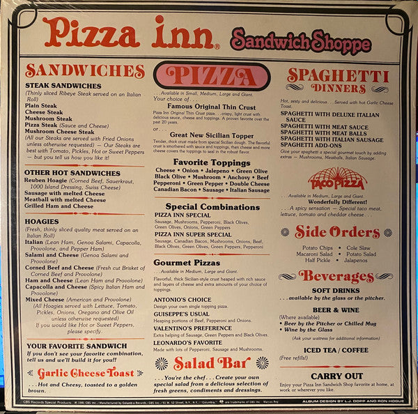 Various : Pizza Inn Presents Columbia Country (12", Comp)