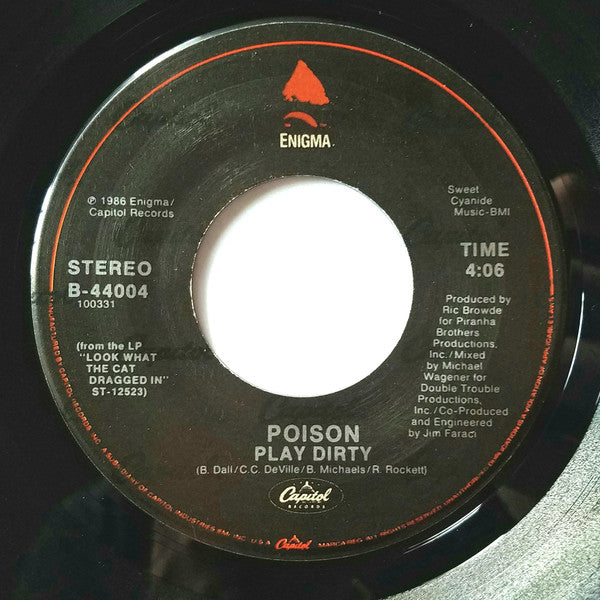 Poison (3) : I Want Action (7", Single, Pos)