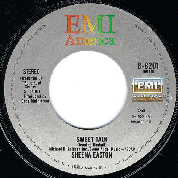 Sheena Easton : Devil In A Fast Car (7", Single)