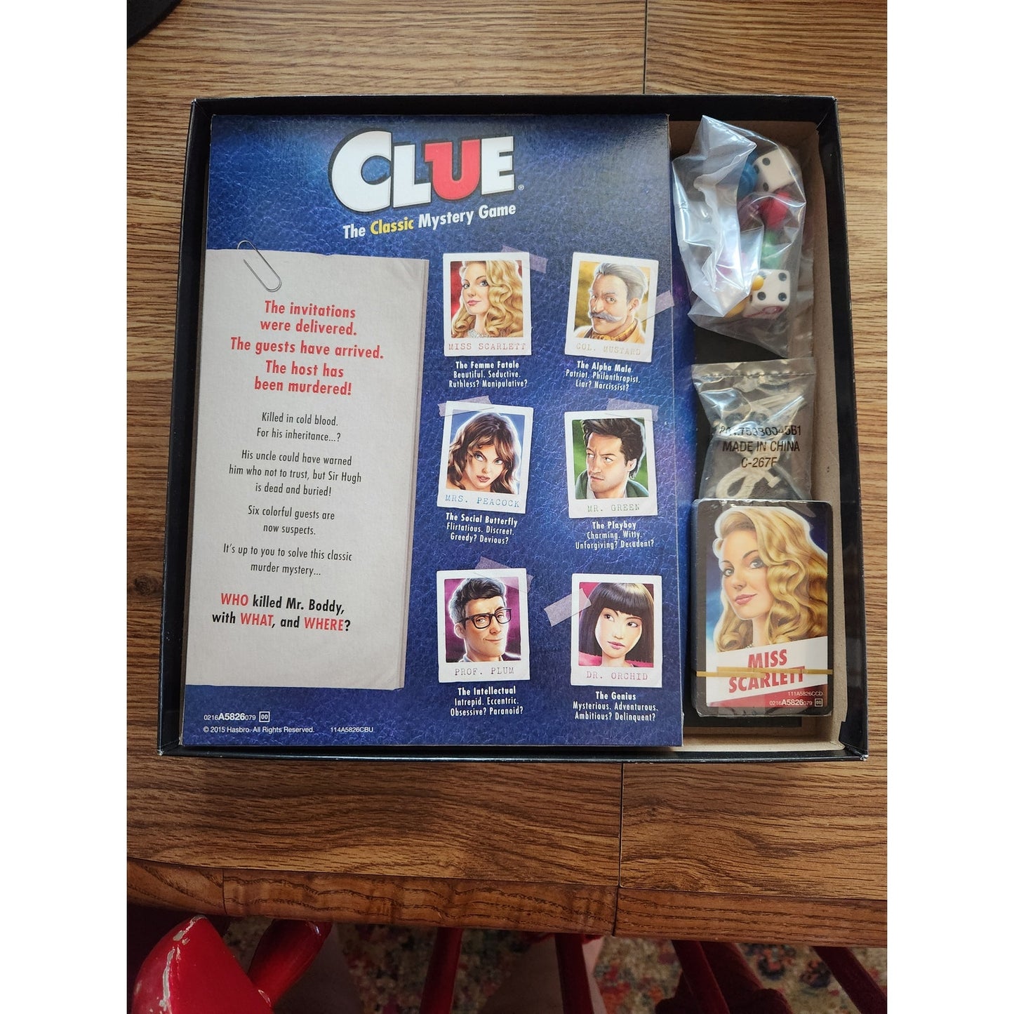 Clue, Classic Mystery Board Game - Used, Appears Complete & Ready for Sleuthing!