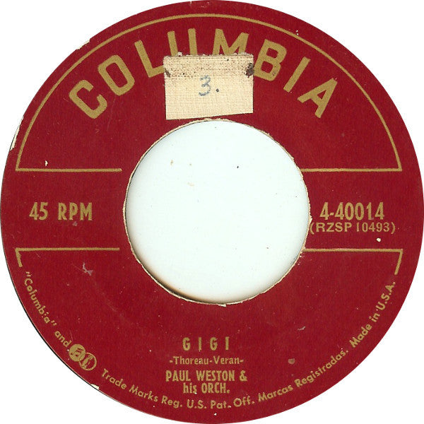 Paul Weston & His Orch.* : Shane (The Call Of The Far-Away Hills) (7", Single)