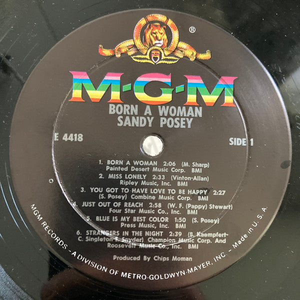 Sandy Posey : Born A Woman (LP, Album, Mono)