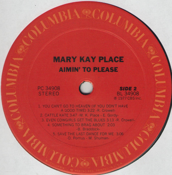 Mary Kay Place : Aimin' To Please (LP, Album, Ter)