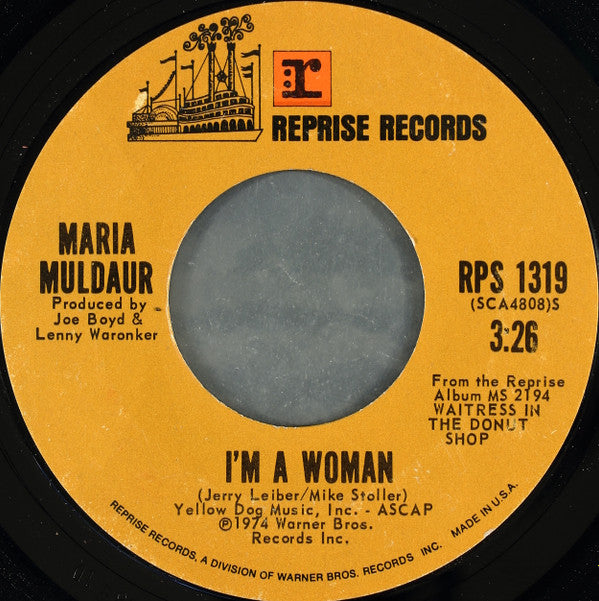 Maria Muldaur : I'm A Woman (7", Single, Styrene, Ter)