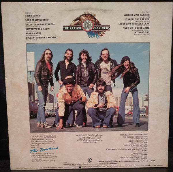 The Doobie Brothers : Best Of The Doobies  (LP, Comp, Club, RE)