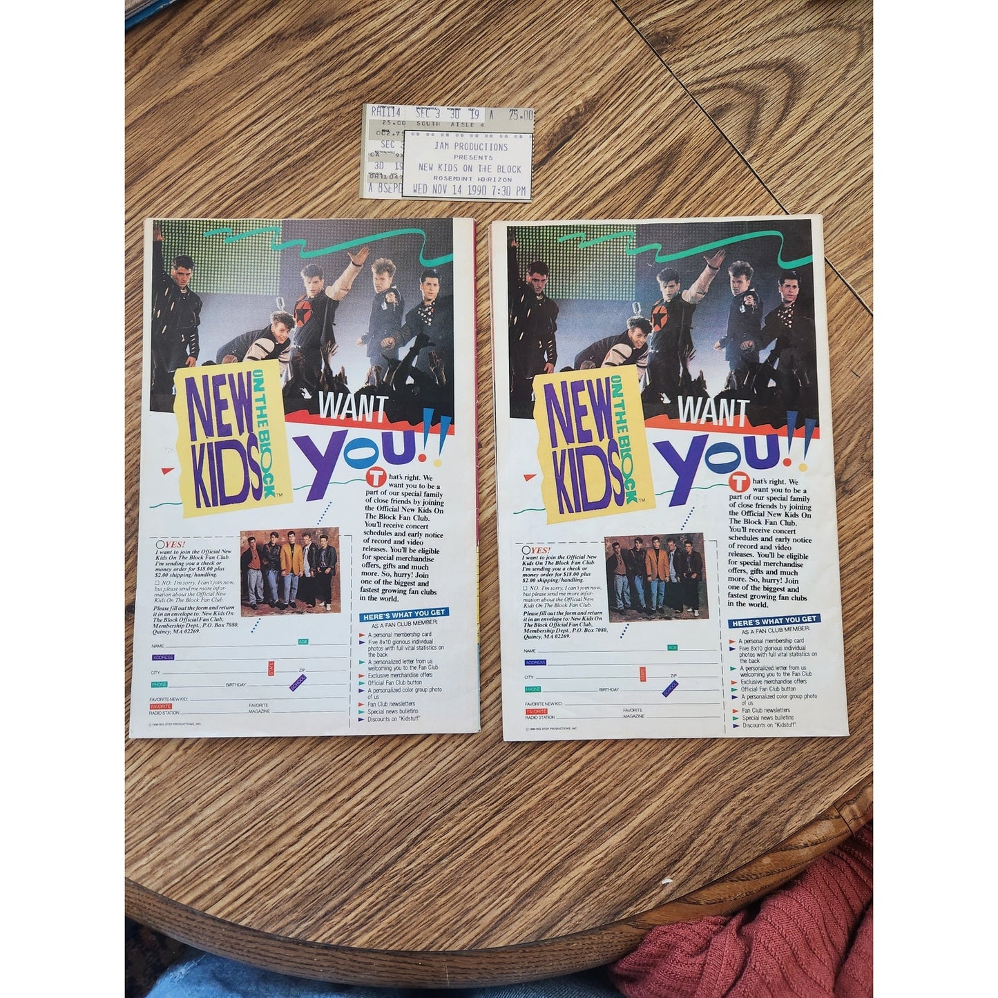 New Kids on the Block Collection – Board Game, Scrapbook, Comics, & Ticket Stubs
