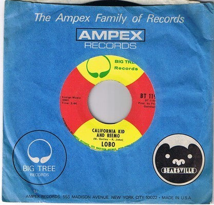 Lobo (3) : California Kid And Reemo (7", Single)