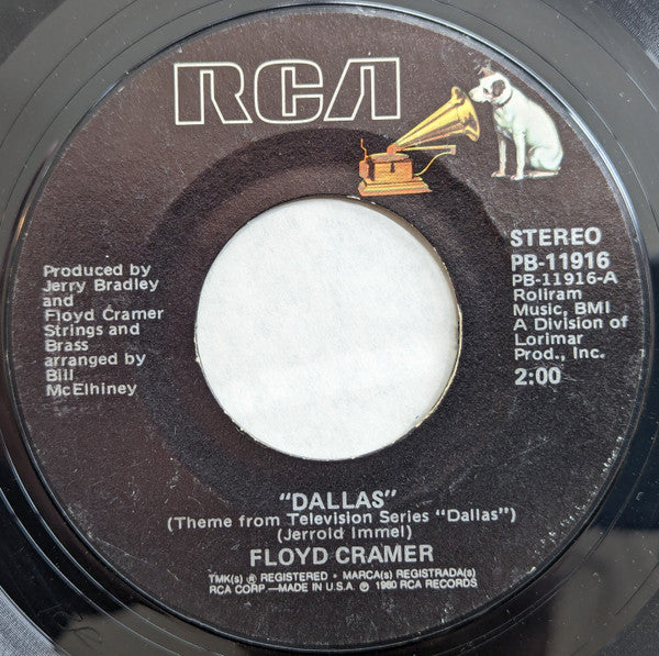 Floyd Cramer : Dallas / Lover's Minuet (7", Single, Styrene, Mon)