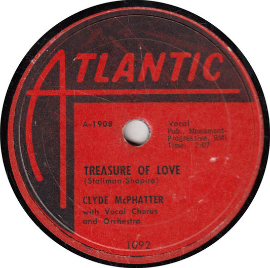 Clyde McPhatter : Treasure Of Love / When You're Sincere (Shellac, 10")