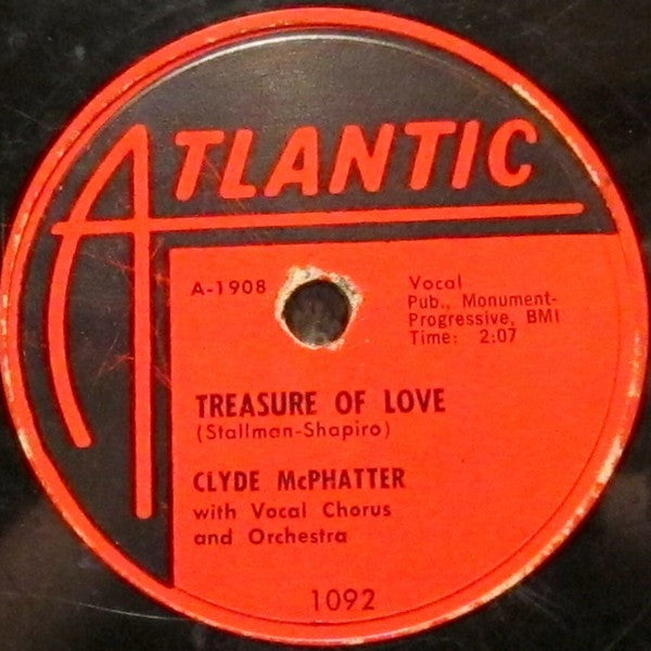 Clyde McPhatter : Treasure Of Love / When You're Sincere (Shellac, 10")