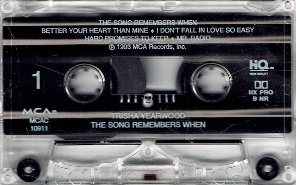 Trisha Yearwood : The Song Remembers When (Cass, Album)