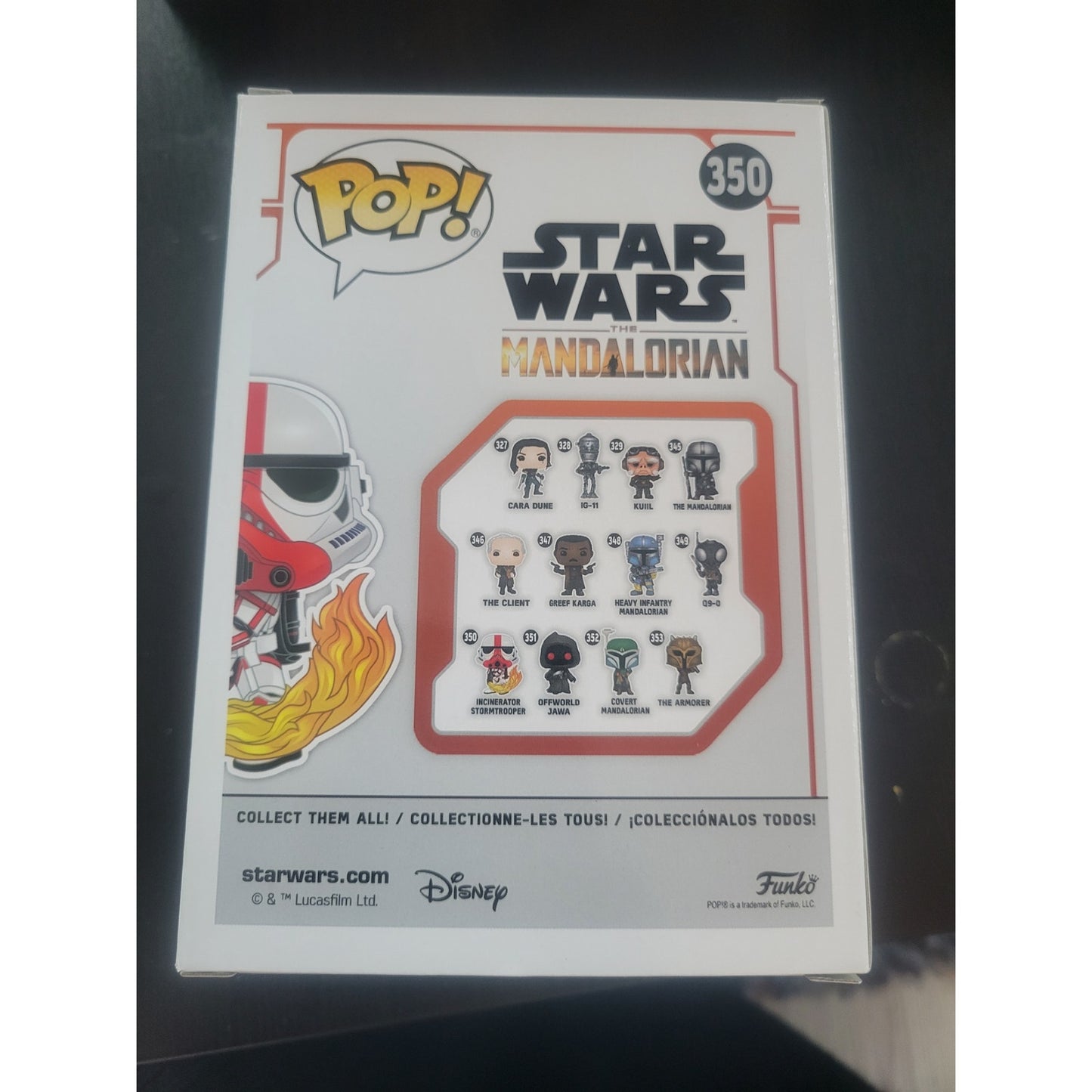 Funko Pop Star Wars #350 Incinerator Stormtrooper – Mandalorian – Mint Condition!