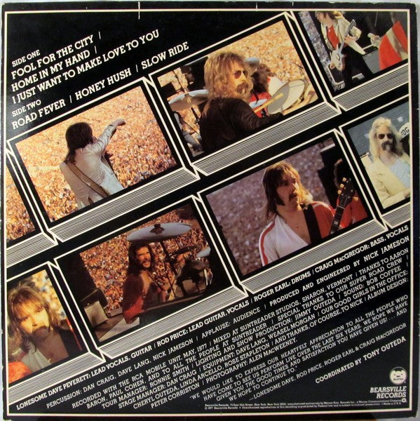 Foghat : Live (LP, Album, Win)