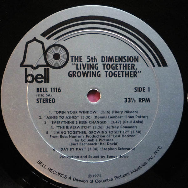 The 5th Dimension* : Living Together, Growing Together (LP, Album)