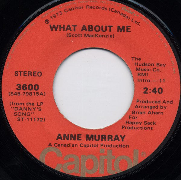 Anne Murray : What About Me (7", Single, Jac)