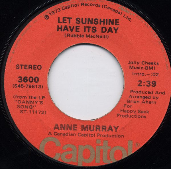 Anne Murray : What About Me (7", Single, Jac)