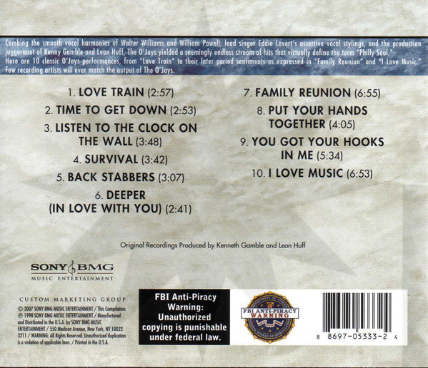 The O'Jays : Super Hits (CD, Comp, RE)