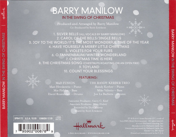 Barry Manilow : In The Swing Of Christmas (CD, Album)