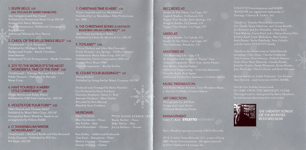 Barry Manilow : In The Swing Of Christmas (CD, Album)