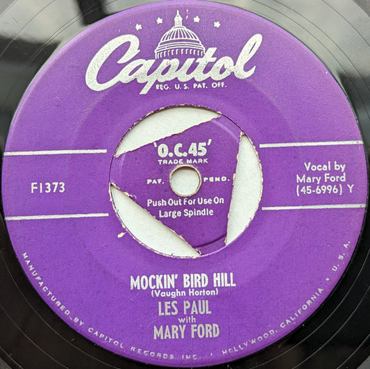 Les Paul With Mary Ford* / Les Paul : Mockin' Bird Hill / Chicken Reel (7", Single)