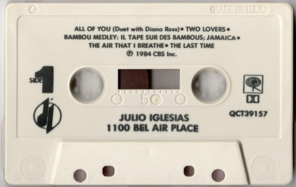 Julio Iglesias : 1100 Bel Air Place (Cass, Album, Dol)