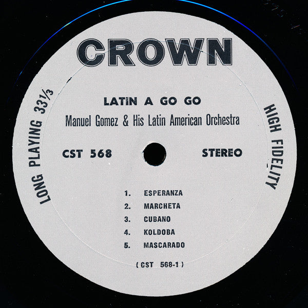 Manuel Gomez And His Latin-American Orchestra* : Latin A-Go-Go (LP)