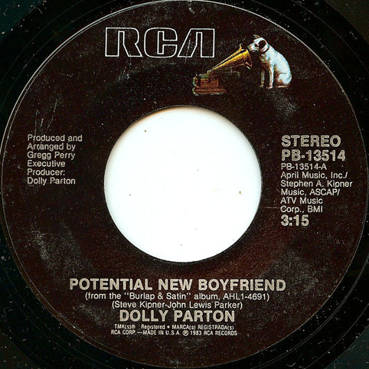 Dolly Parton : Potential New Boyfriend (7", Single, Styrene, Ind)