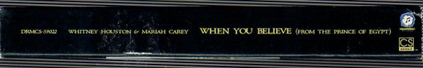 Whitney Houston And Mariah Carey : When You Believe (Cass, Single)