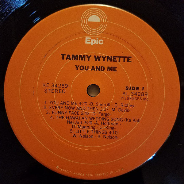 Tammy Wynette : You And Me (LP, Album, Pit)