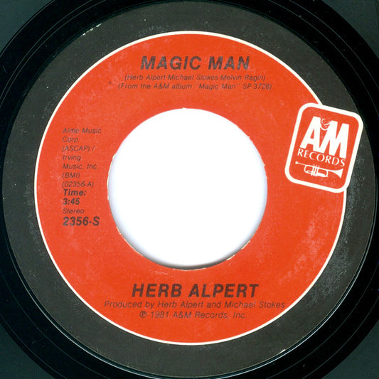 Herb Alpert : Magic Man (7", Styrene, Pit)