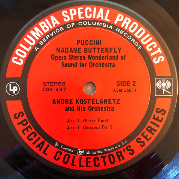 Andre Kostelanetz And His Orchestra* : Puccini: Madame Butterfly (LP, Album)
