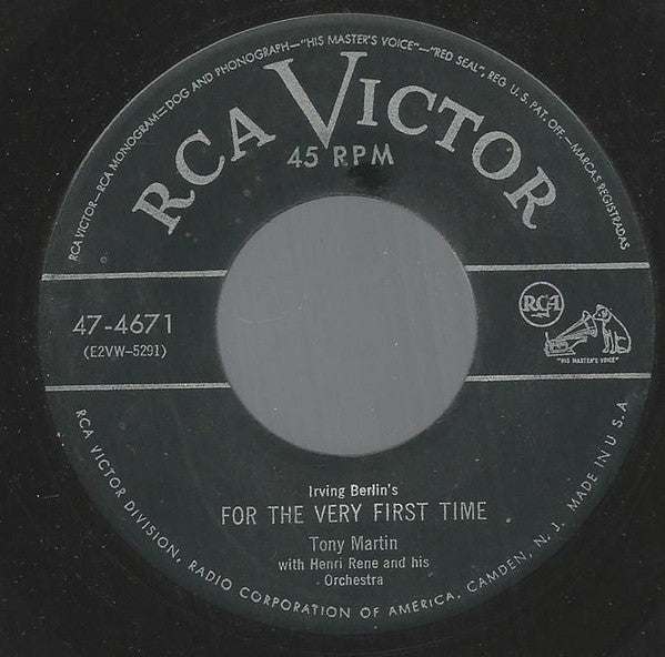Tony Martin (3) With Henri René And His Orchestra : For The Very First Time   (7")