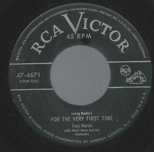 Tony Martin (3) With Henri René And His Orchestra : For The Very First Time   (7")