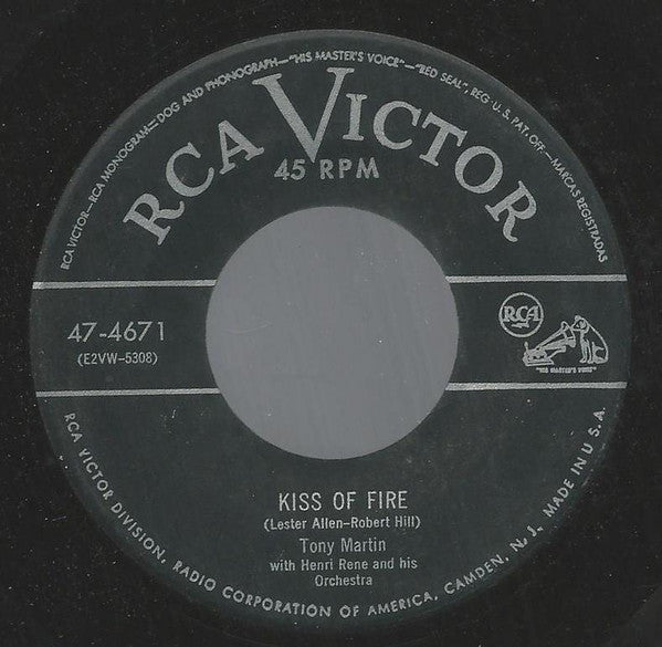 Tony Martin (3) With Henri René And His Orchestra : For The Very First Time   (7")