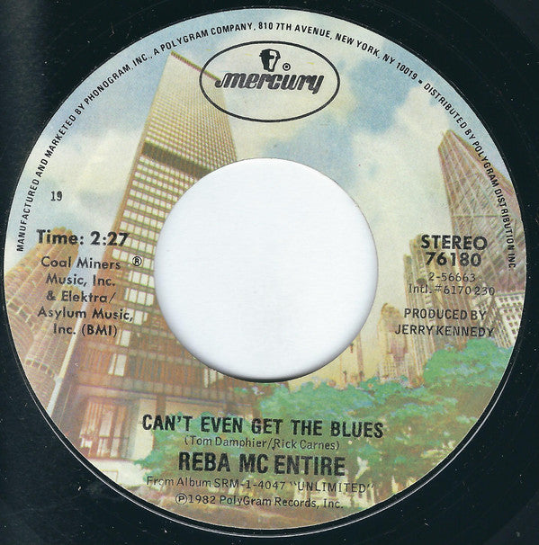 Reba McEntire : Can't Even Get The Blues  (7", Single, Styrene, Bes)