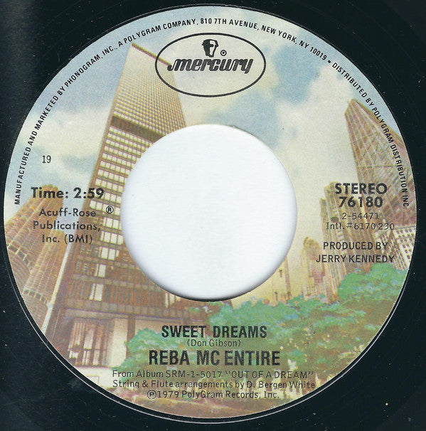 Reba McEntire : Can't Even Get The Blues  (7", Single, Styrene, Bes)