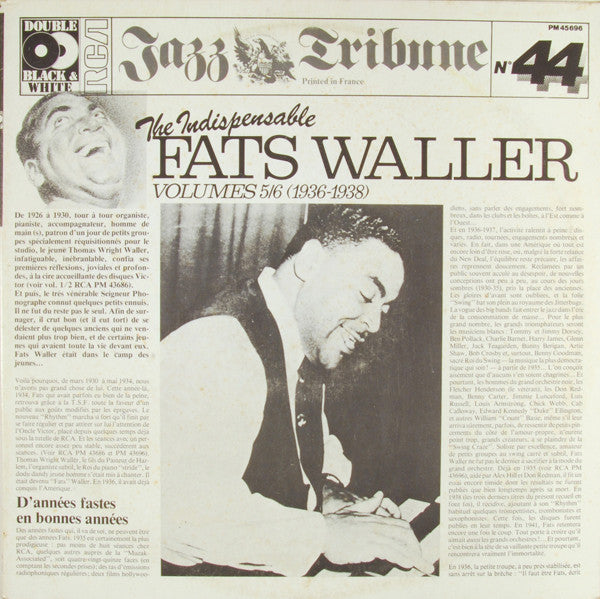 Fats Waller : The Indispensable Fats Waller - Volumes 5/6 (1936-1938) (2xLP, Comp)