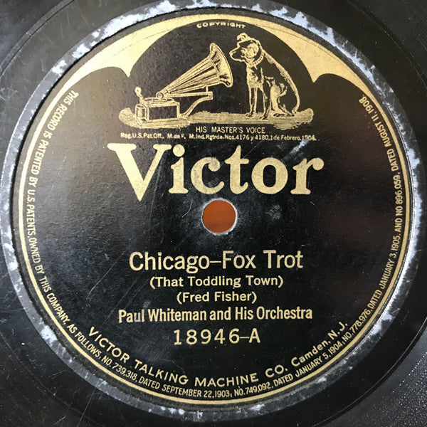 Paul Whiteman And His Orchestra  /  The Virginians (3) : Chicago / Early In The Morning Blues (Shellac, 10")