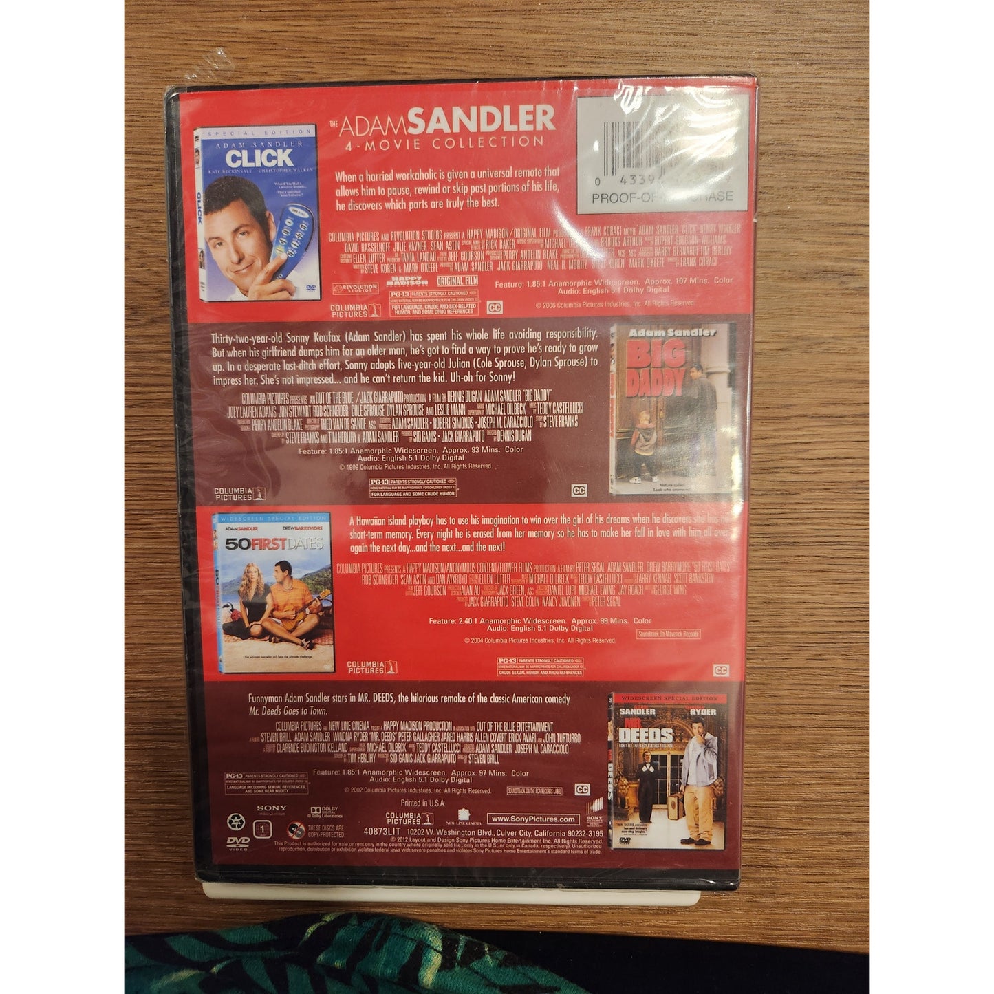 Adam Sandler 4-Movie Collection (DVD) - Sealed Gem!