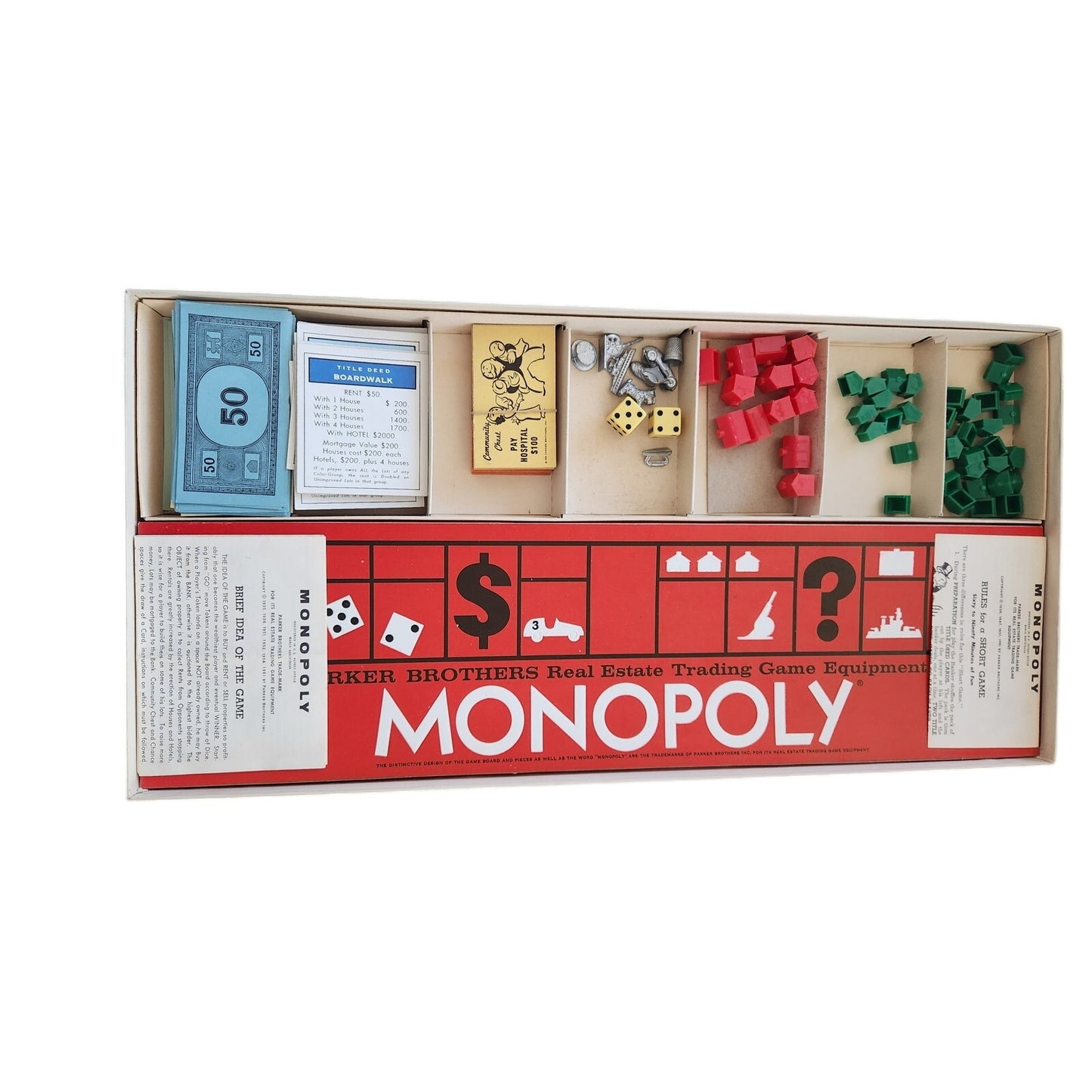 Vintage 1950s-60s Monopoly Game - Parker Brothers Classic Collector's Edition!