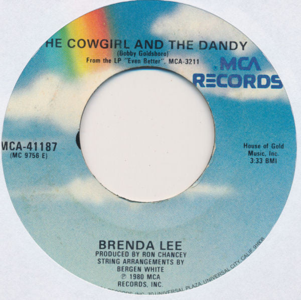 Brenda Lee : The Cowgirl And The Dandy (7", Single, Glo)