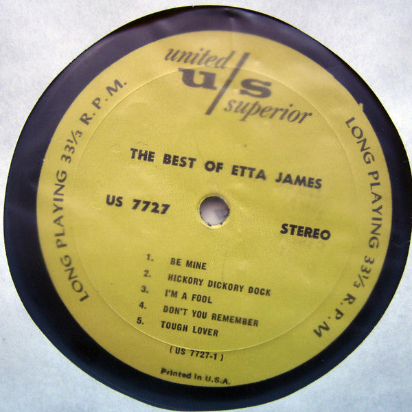 Etta James : The Best Of Etta James (LP, Comp, RE)